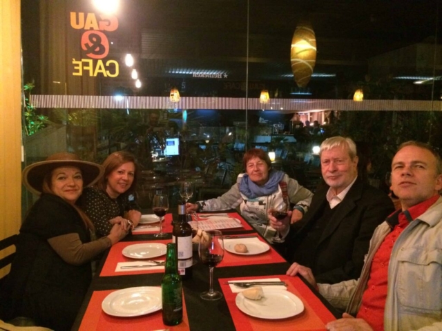 Con Gianni Vattimo, Teresa Oñate, Ángela Sierra y Wim van Hoye, Madrid 2014
